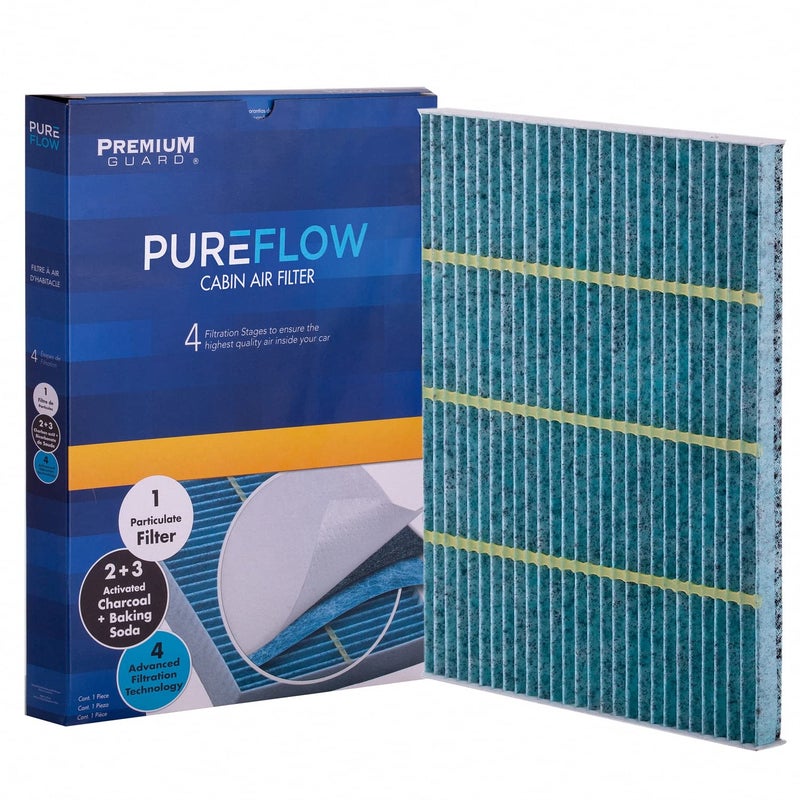 Premium Guard PureFlow Cabin Air Filter PC6286X | Fits 2015-2024 Ford Edge, 2013-2020 Fusion, 2013-2020 Lincoln MKZ, 2019-2023 Nautilus, 2016-2018 MKX, 2017-2020 Continental - Image 1
